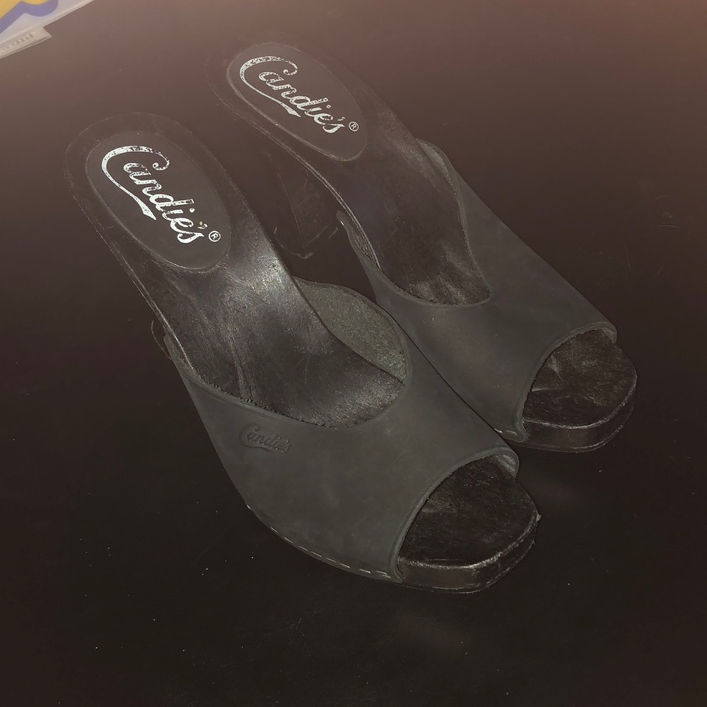 Black Candies open-toe Heels 👠